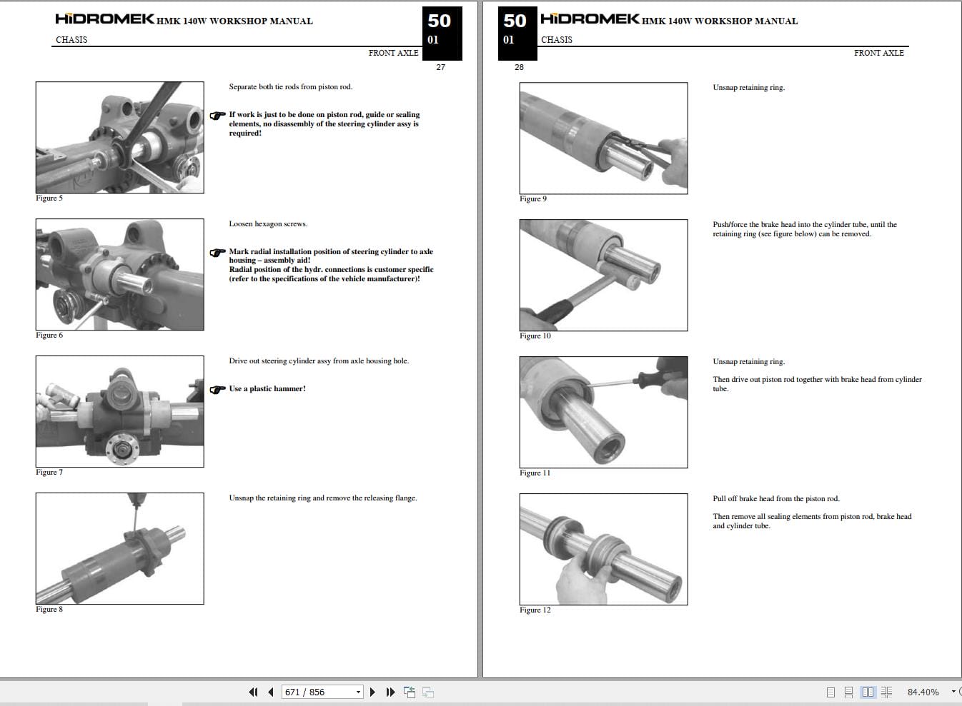 Hidromek Excavator HMK 140W 3 Workshop Manual H207315100 (3)