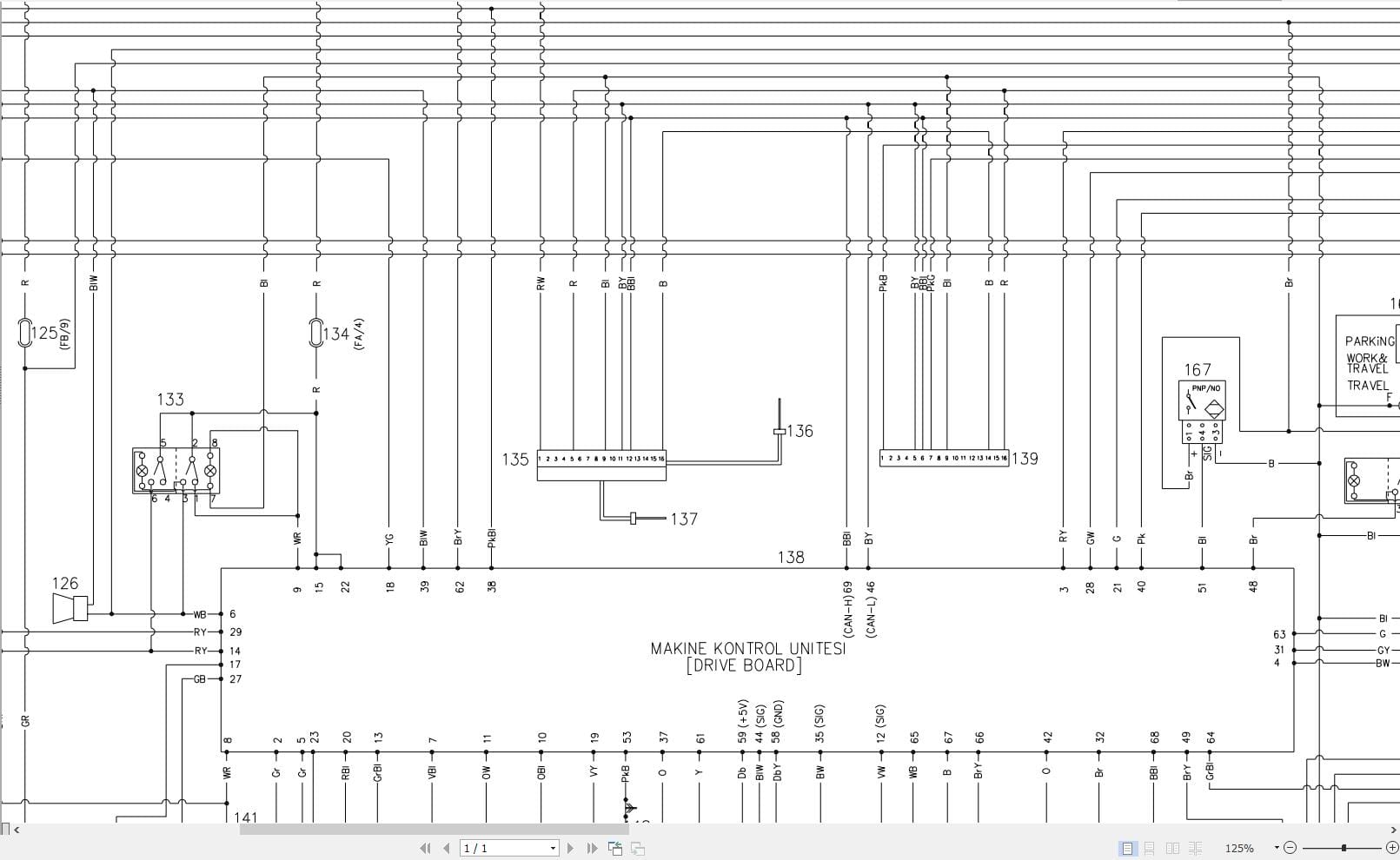 Hidromek Excavator HMK 140W Isuzu Electric Diagram 2015 (2)