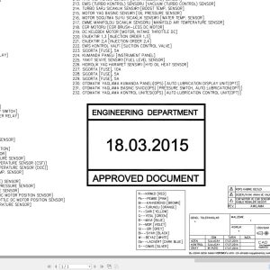 Hidromek Excavator HMK 140W Tier3b Electric Diagram 2015 (1)