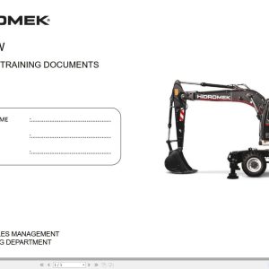 Hidromek Excavator HMK 140W Training Manual (1)