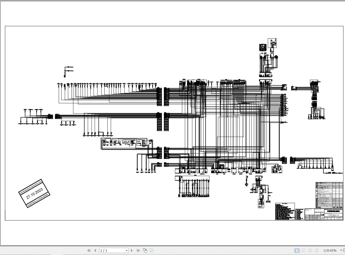 Hidromek Excavator HMK 145LC 3 SR Isuzu Electric Diagram 2023 (2)