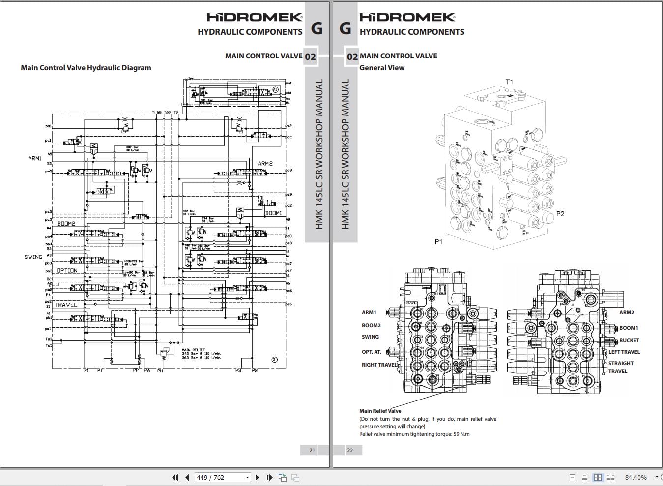 Hidromek Excavator HMK 145LC 4 SR Workshop Manual (2)