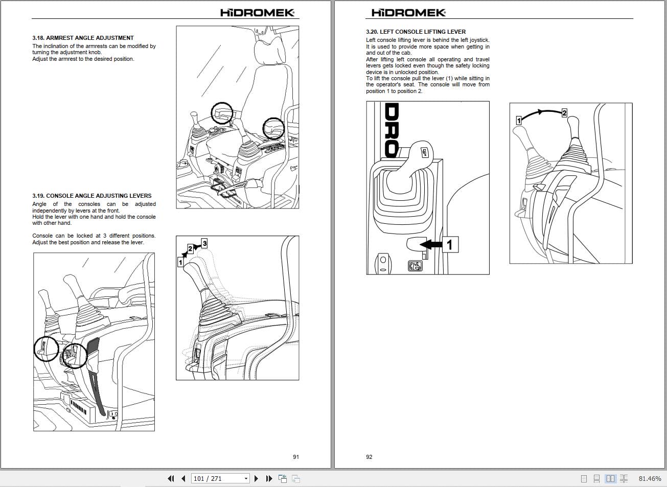 Hidromek Excavator HMK 150 WR 5 Operation Maintenance Manual H237355401 EN (2)