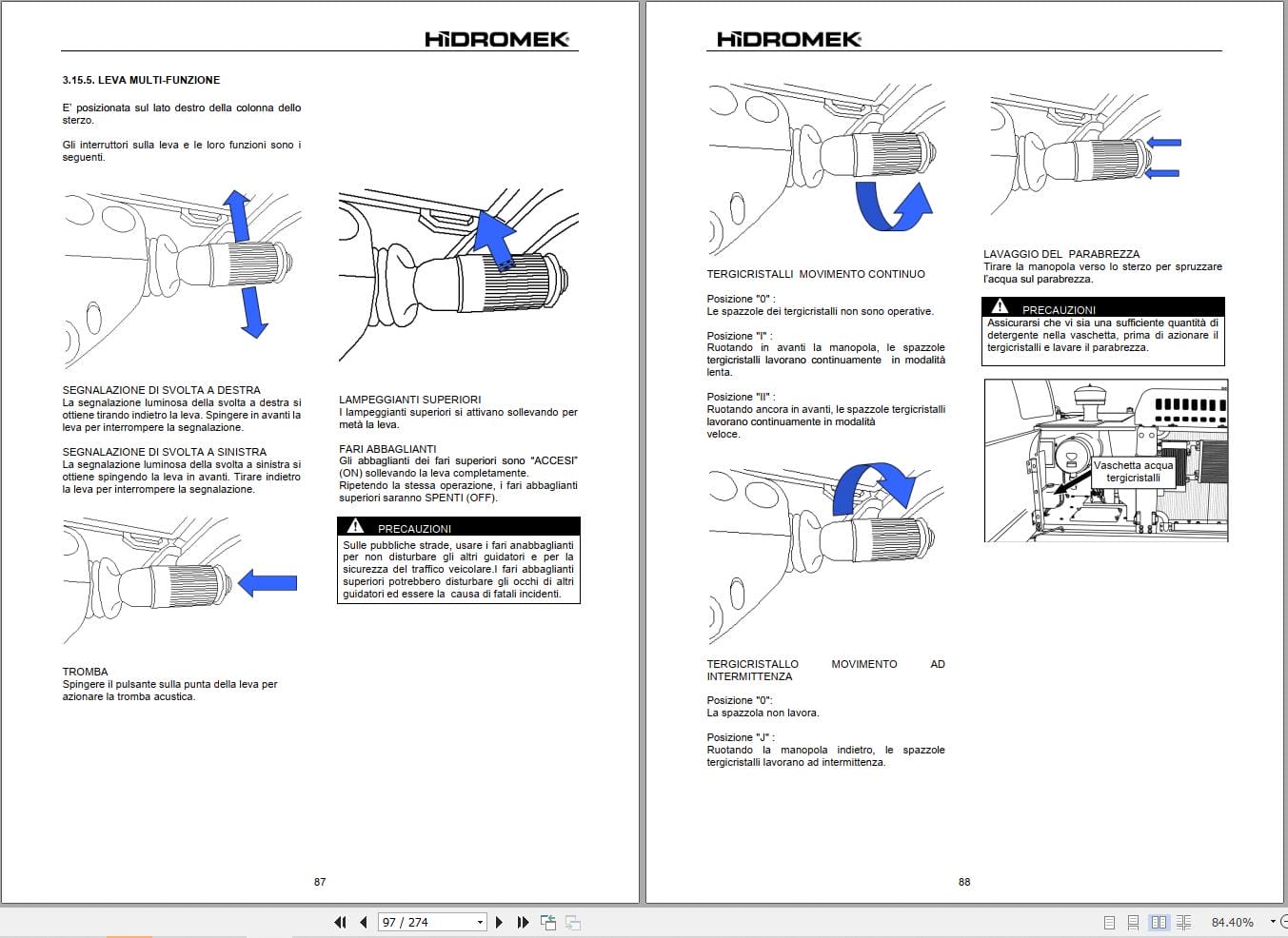 Hidromek Excavator HMK 150 WR 5 Operation Maintenance Manual H237355408 IT (2)
