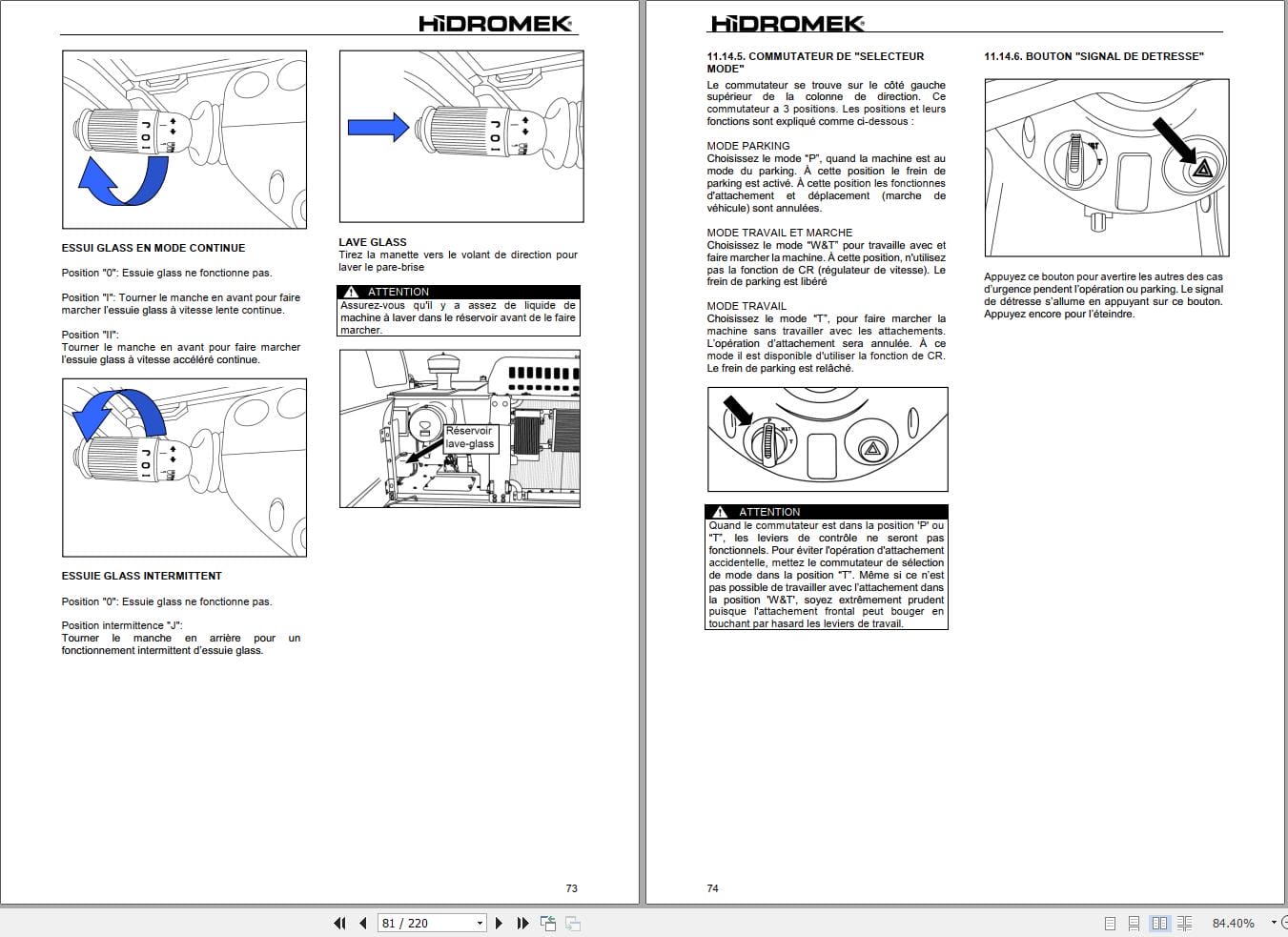 Hidromek Excavator HMK 200 W 2 Operation Maintenance Manual H237311403 FR (2)