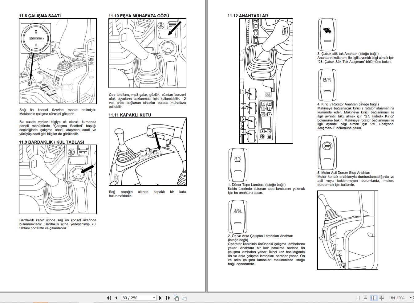 Hidromek Excavator HMK 200W 2 Tier2 Operation Maintenance Manual FR (2)
