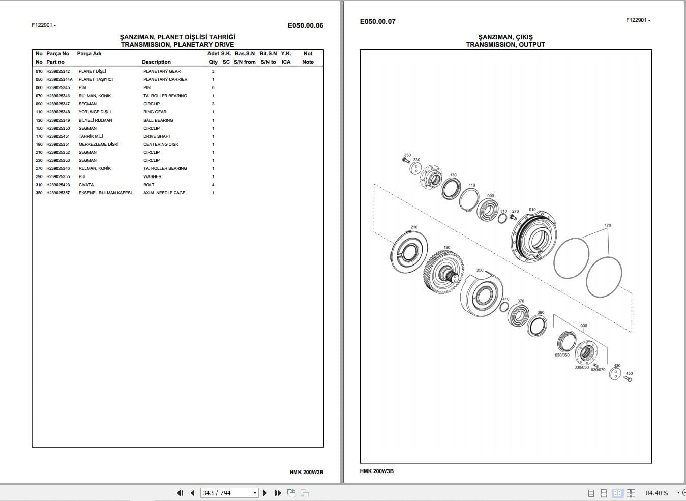 Hidromek Excavator HMK 200W 3B Parts Catalog 2016 EN TR (2)