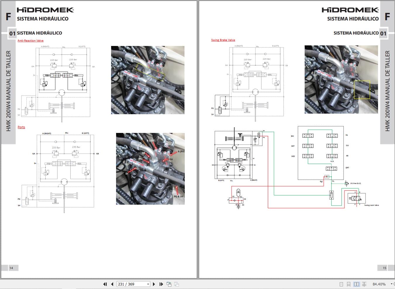 Hidromek Excavator HMK 200W 4 Workshop Manual ES (2)