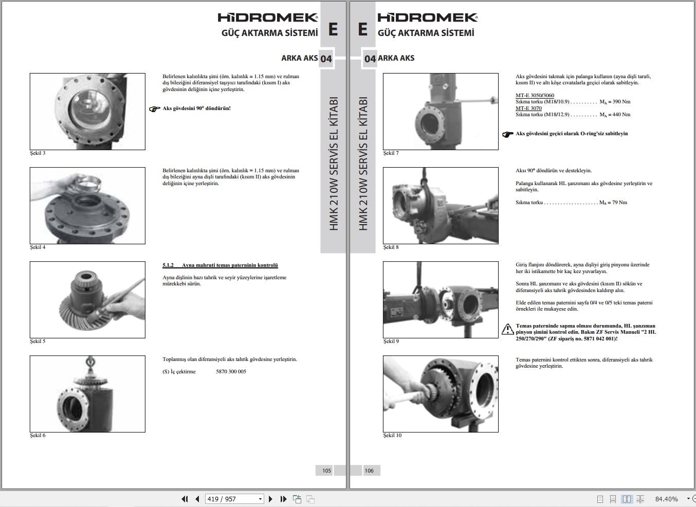 Hidromek Excavator HMK 210W 3 Workshop Manual TR (2)