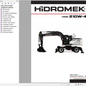 Hidromek Excavator HMK 210W 4 Workshop Manual (1)