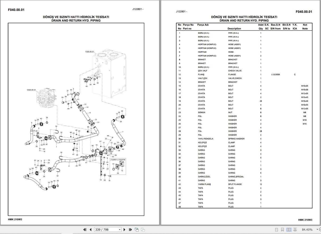 Hidromek Excavator HMK 210W3 Parts Catalog 2019 EN TR (2)