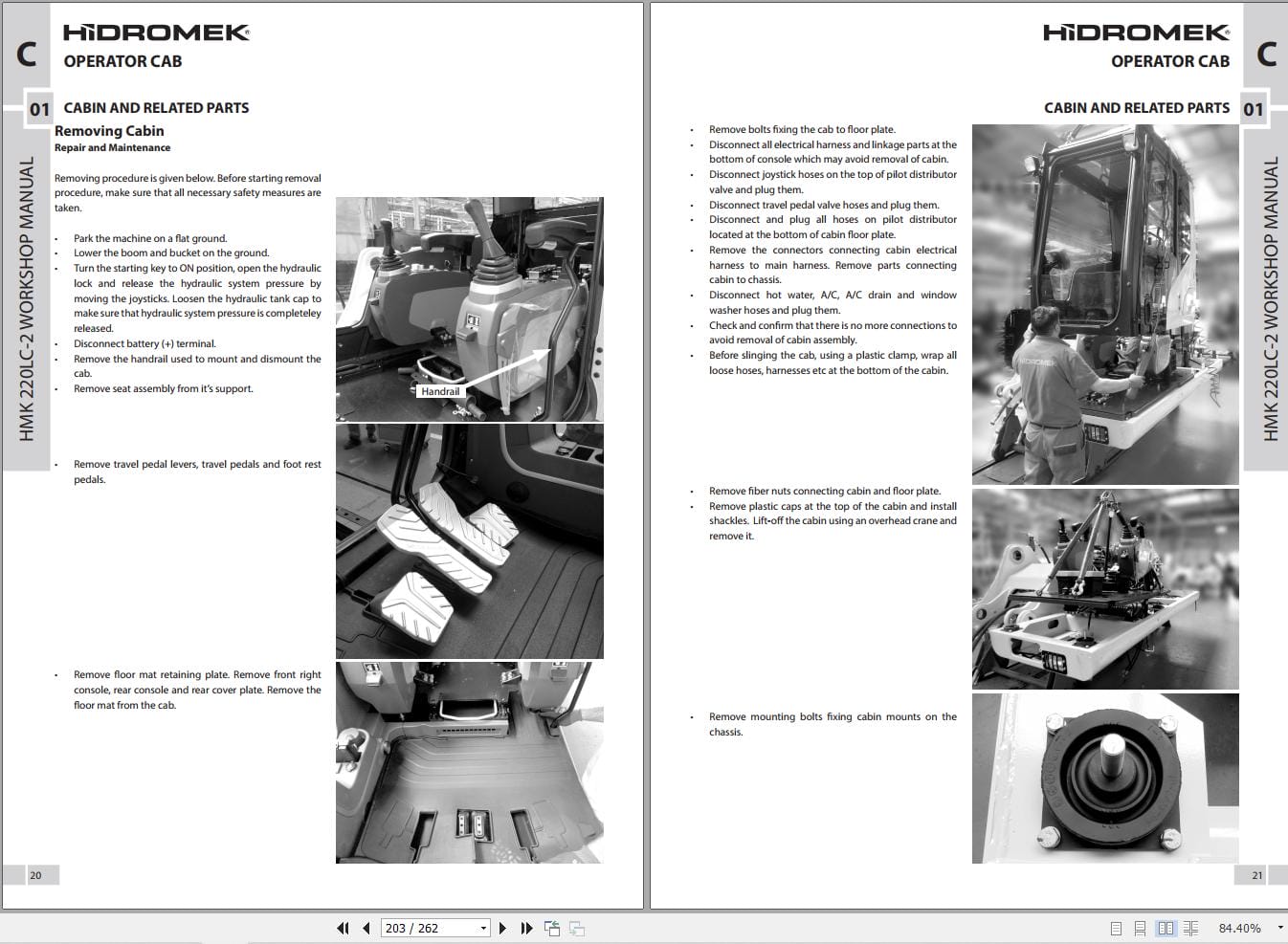Hidromek Excavator HMK 220LC 2 Workshop Manual (2)