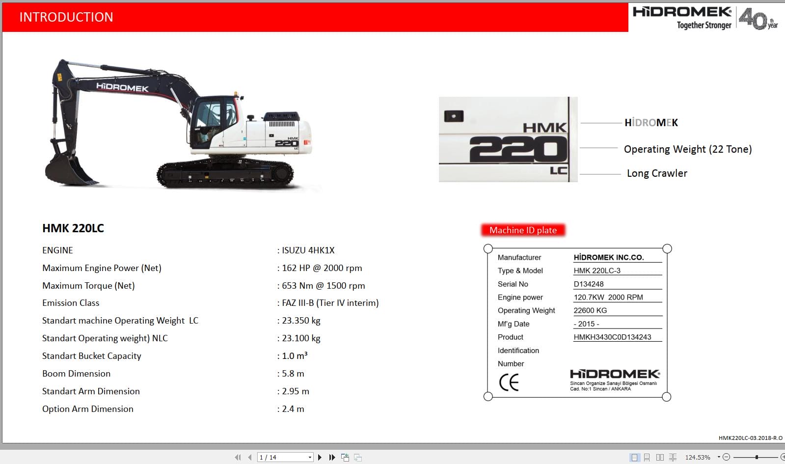 Hidromek Excavator HMK 220LC 220LC 2 220LC 3 Training Manual (2)