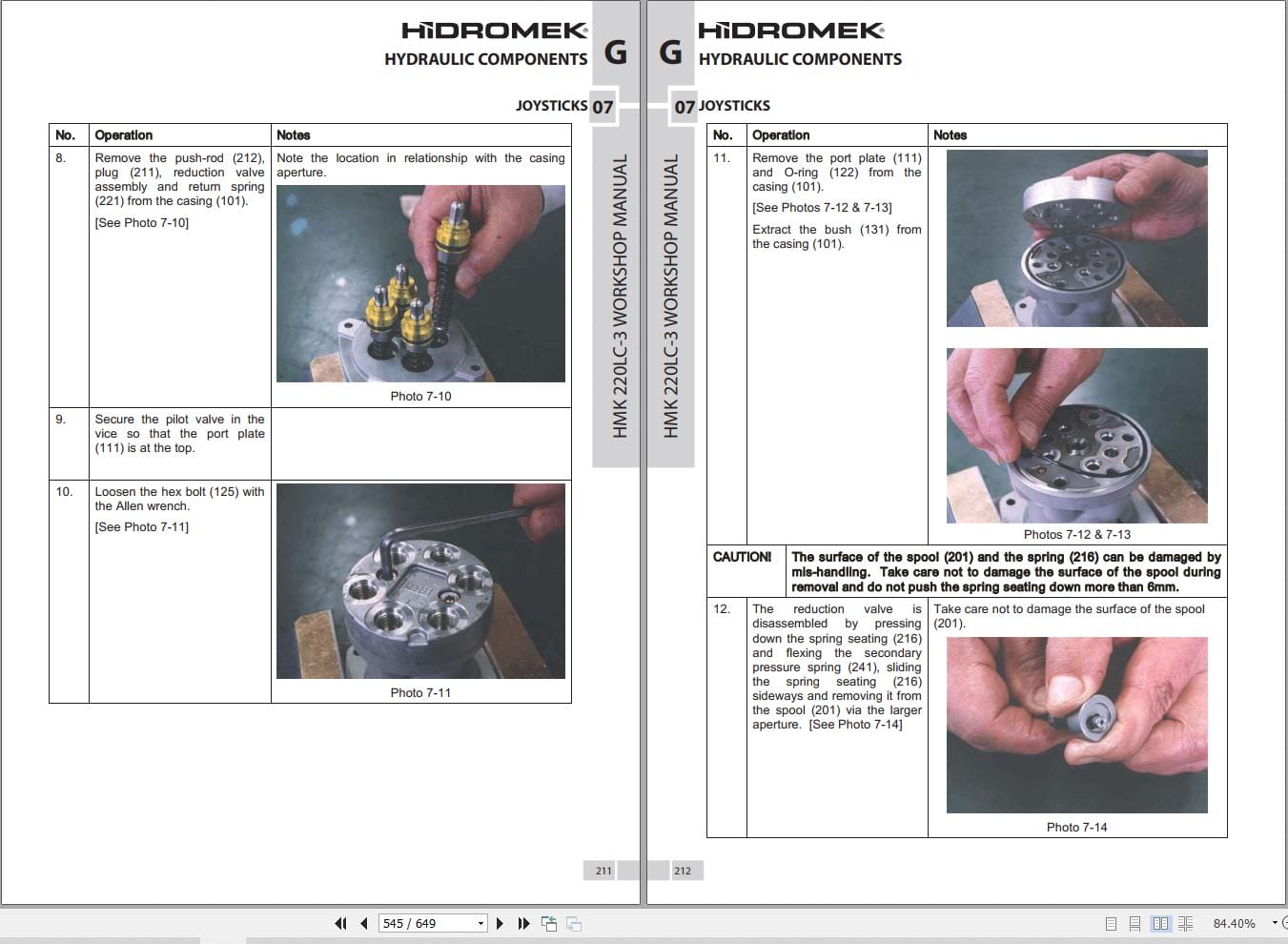 Hidromek Excavator HMK 220LC 3 Workshop Manual H347322501 (2)