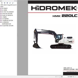 Hidromek Excavator HMK 220LC 3 Workshop Manual TR (1)