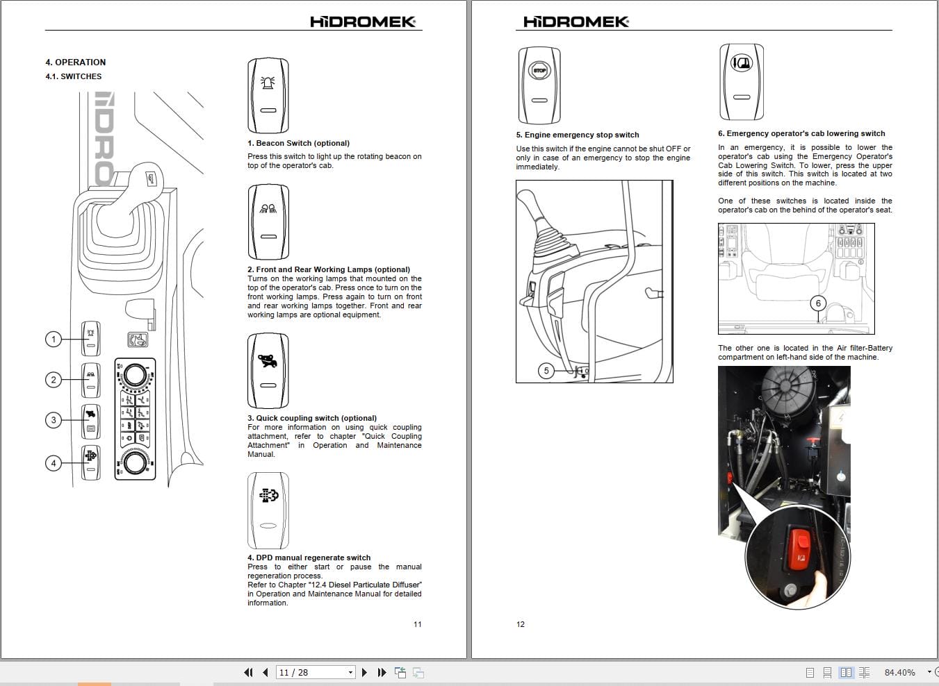 Hidromek Excavator HMK 230 LC MH Operation Maintenance Manual H557324401 EN (2)