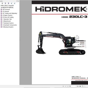 Hidromek Excavator HMK 230LC 3 Workshop Manual (1)