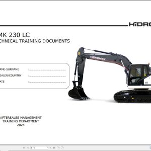 Hidromek Excavator HMK 230LC Training Manual (1)
