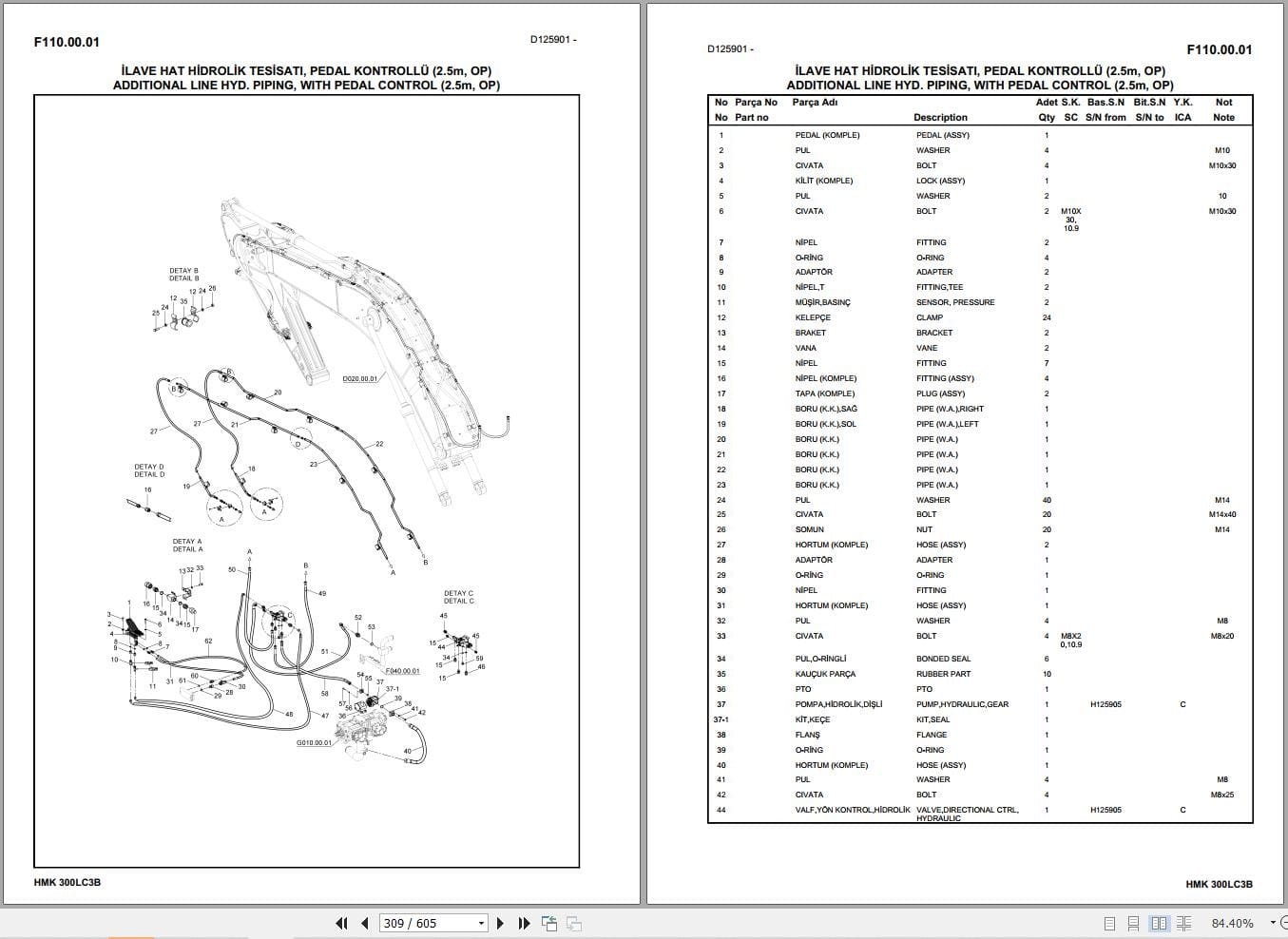 Hidromek Excavator HMK 300LC 3B Parts Catalog 2015 EN TR (2)
