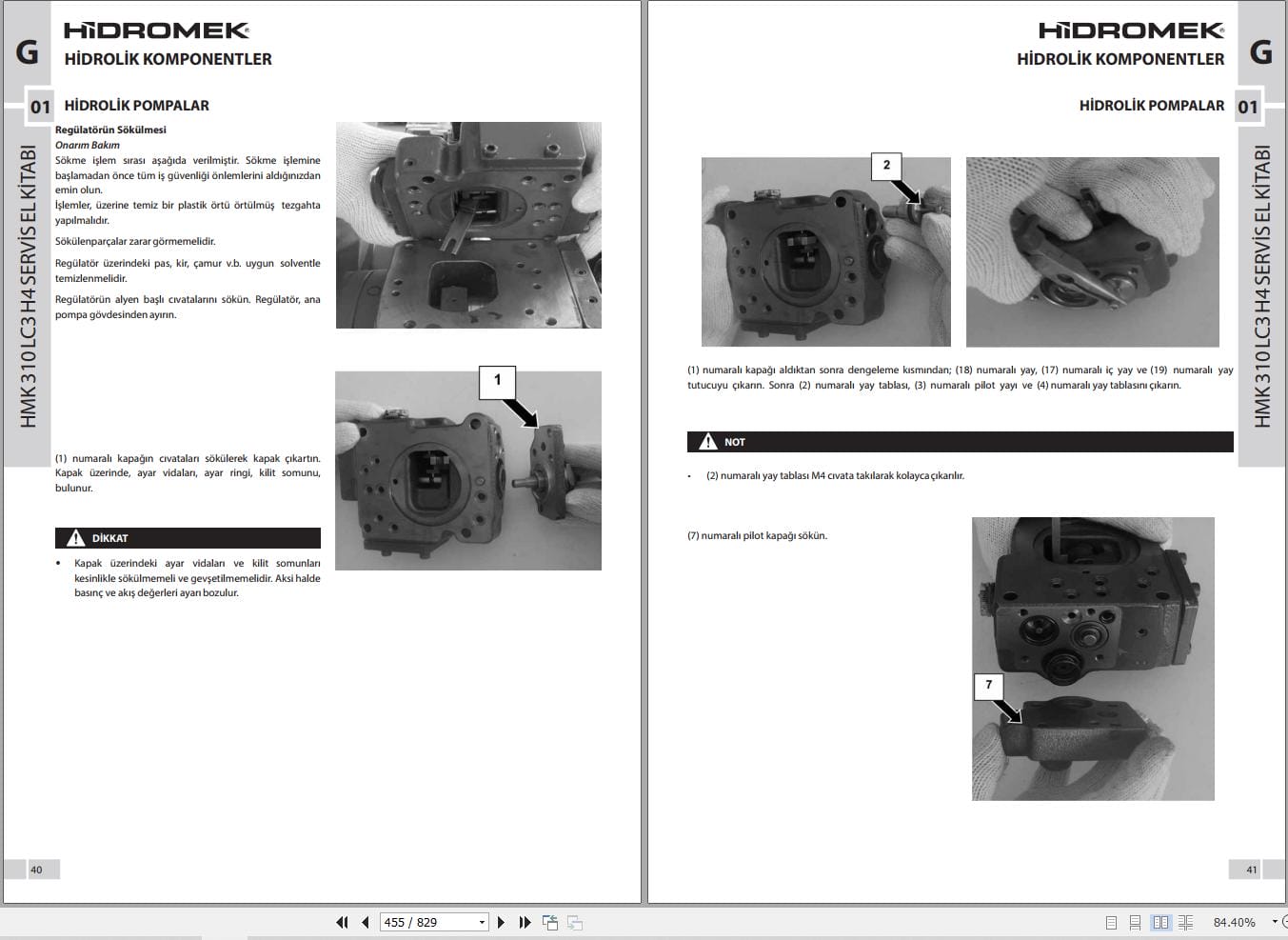 Hidromek Excavator HMK 310LC 3 Workshop Manual TR (2)
