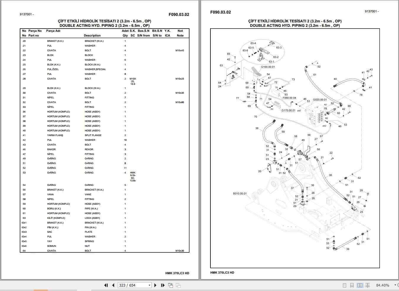 Hidromek Excavator HMK 370LC 3 HD Parts Catalog 2015 EN TR (2)