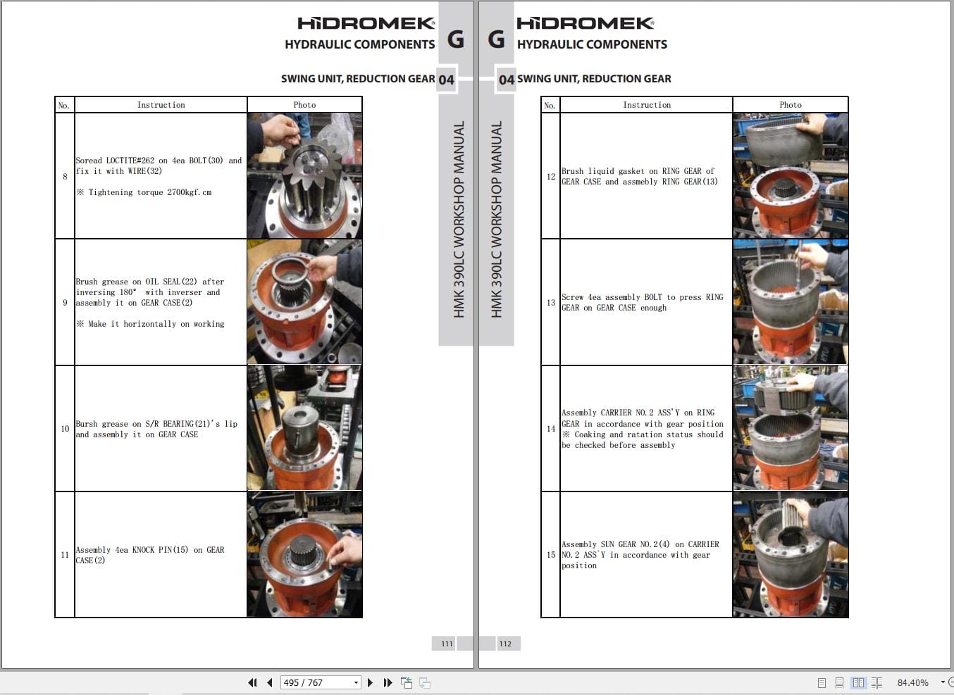 Hidromek Excavator HMK 390LC 4 Workshop Manual (2)