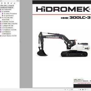 Hidromek Excavator HMK 500LC 3 Workshop Manual R00 (1)