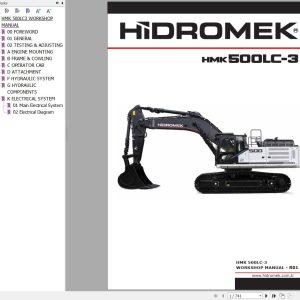 Hidromek Excavator HMK 500LC 3 Workshop Manual R01 (1)