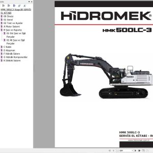 Hidromek Excavator HMK 500LC 3 Workshop Manual TR (1)