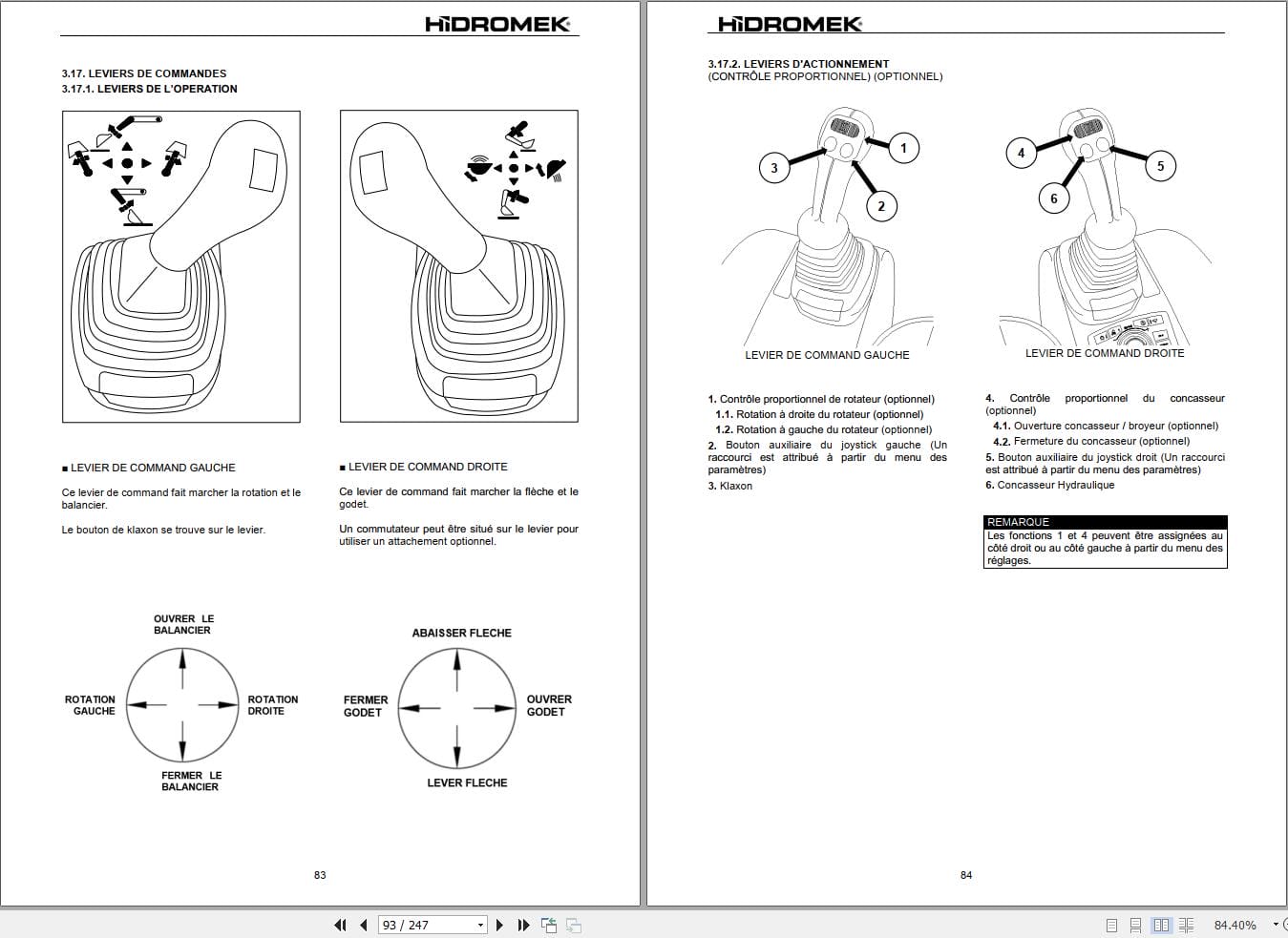 Hidromek Excavator HMK 65ZT 5 Operation Maintenance Manual H347345403 FR (2)