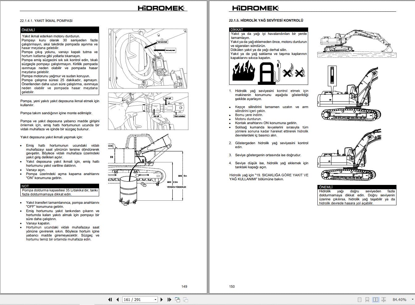 Hidromek Excavator HMK140LC 3 to HMK490LC 3 Operation Maintenance Manual H347322400 TR (2)