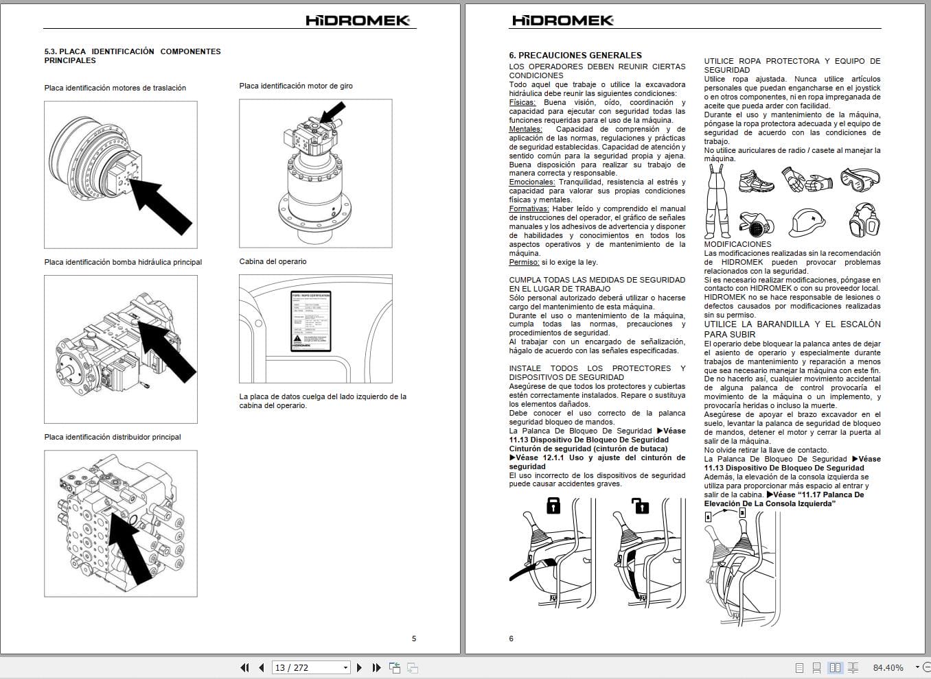 Hidromek Excavator HMK140LC 3 to HMK490LC 3 Operation Maintenance Manual H347322402 ES (2)