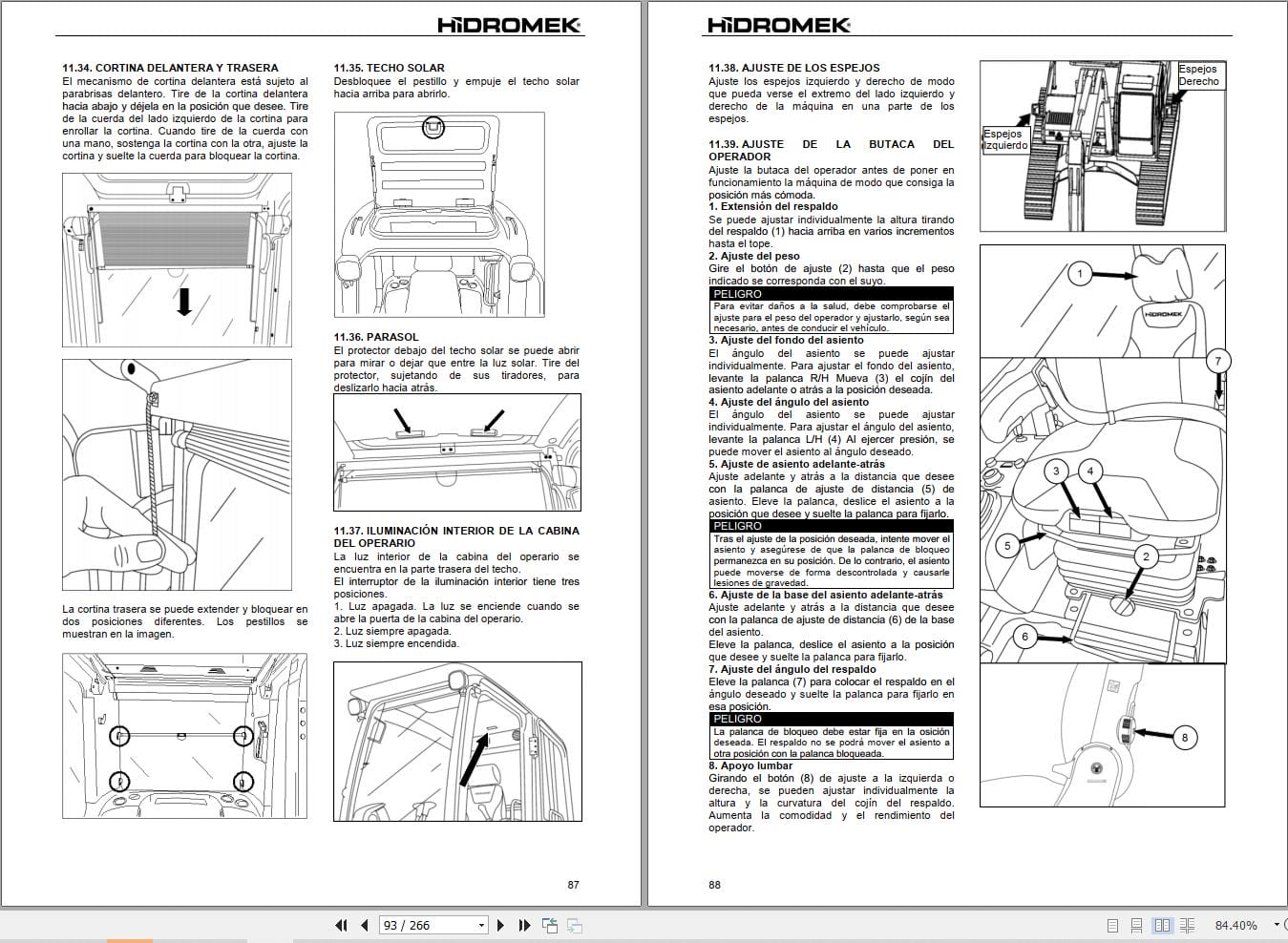 Hidromek Excavator HMK140LC 3B to HMK370LC 3BLR Operation Maintenance Manual H347323402 ES (2)