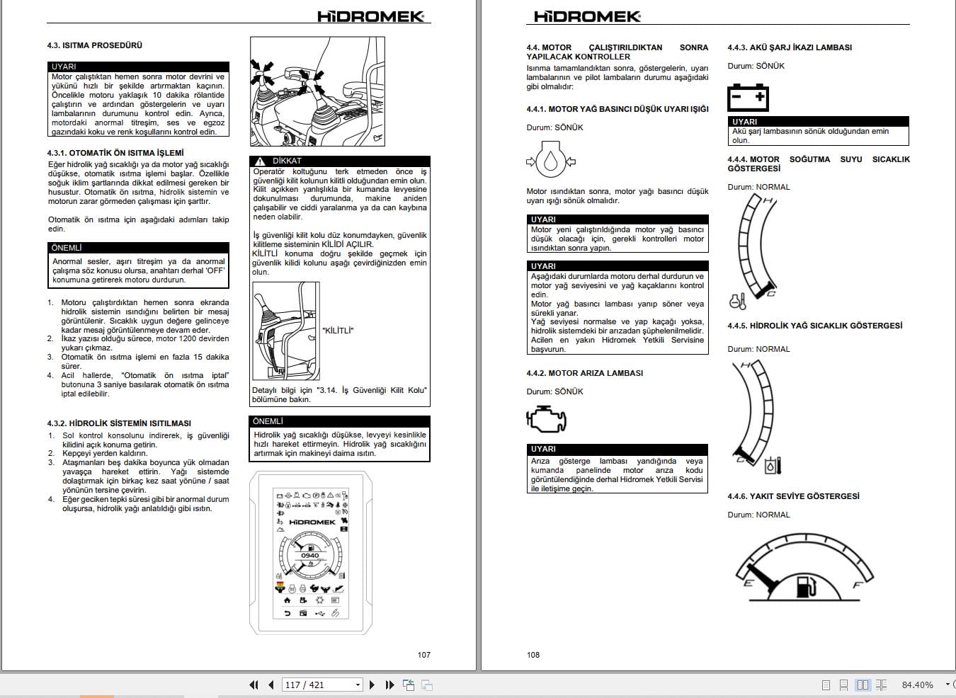 Hidromek Excavator HMK140LC 5 to HMK520LCLR 5 Operation Maintenance Manual H347325400 TR (2)