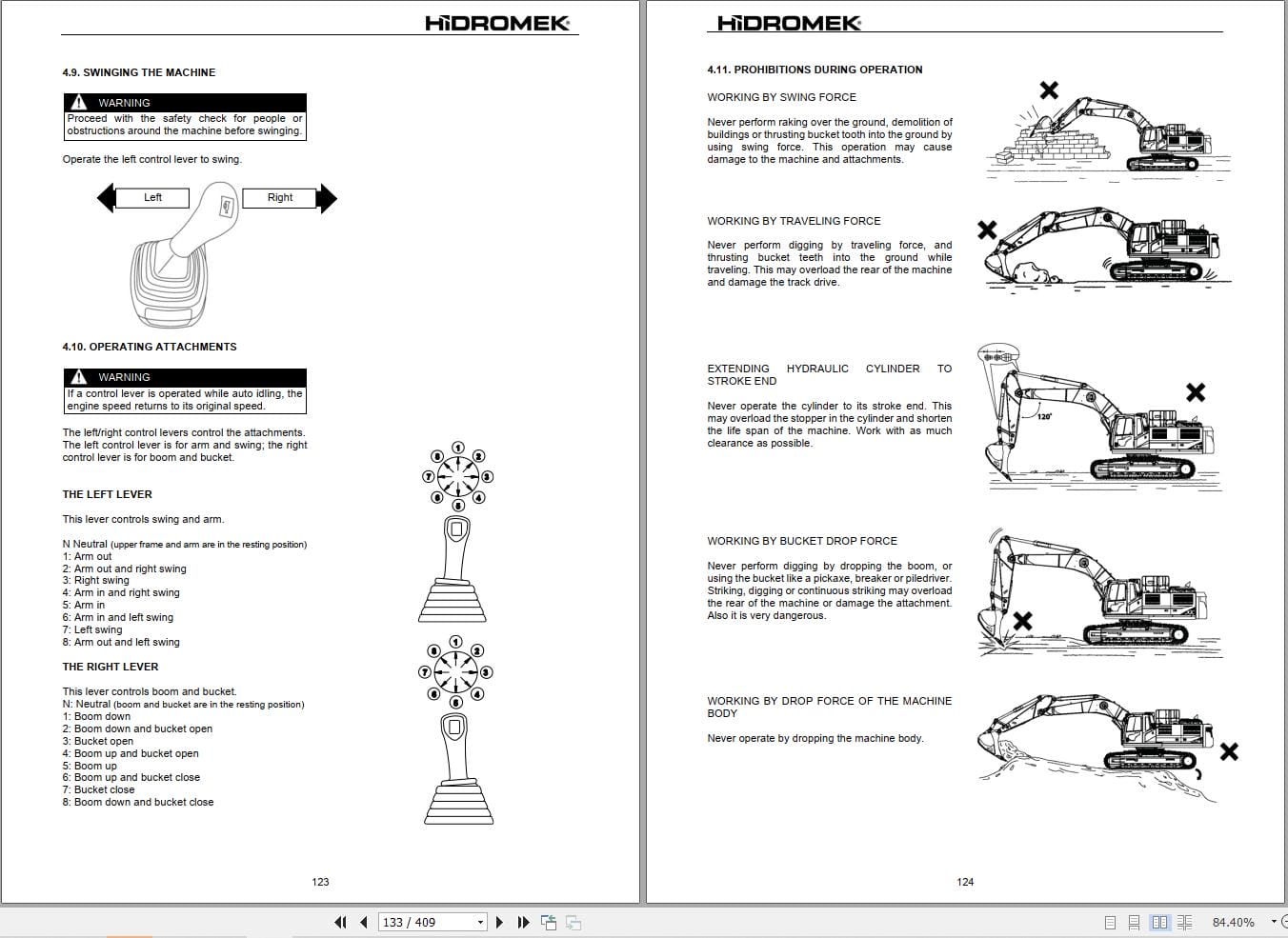 Hidromek Excavator HMK140LC 5 to HMK520LCLR 5 Operation Maintenance Manual H347325401 EN (2)