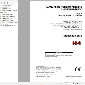Hidromek Excavator HMK140LC 5 to HMK520LCLR 5 Operation Maintenance Manual H347325402 ES (1)