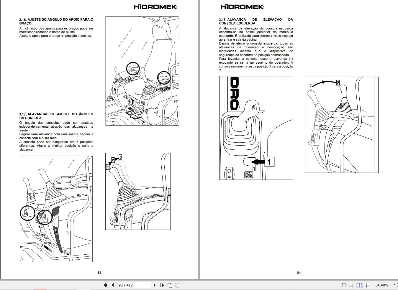 Hidromek Excavator HMK140LC 5 to HMK520LCLR 5 Operation Maintenance Manual H347325405 PT (2)