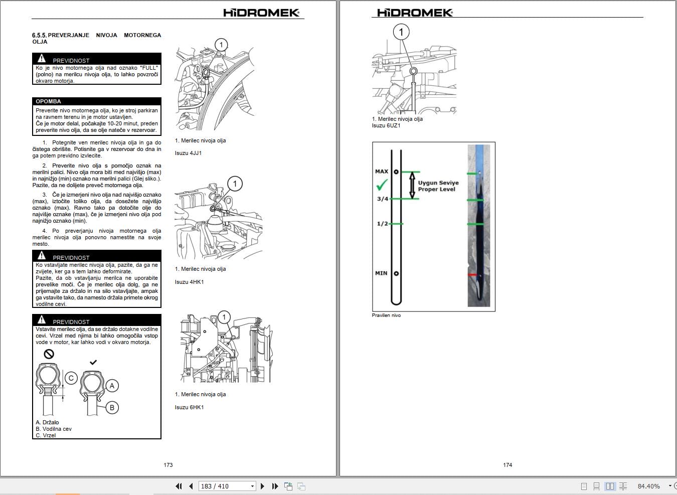 Hidromek Excavator HMK140LC 5 to HMK520LCLR 5 Operation Maintenance Manual H347325414 SL (2)
