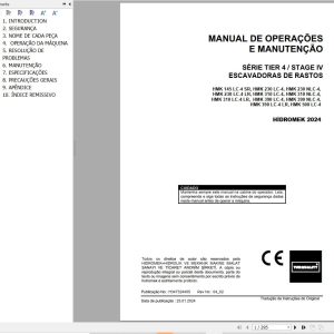 Hidromek Excavator HMK145LC 4SR to HMK500LC 4 Operation Maintenance Manual H347324405 PT (1)