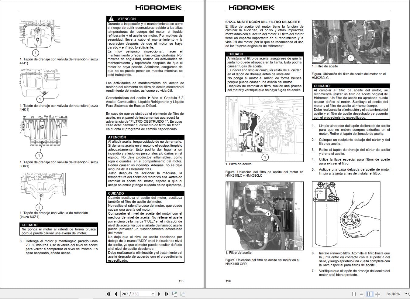 Hidromek Excavator HMK145LC 4SR to HMK500LC 4LR Operation Maintenance Manual H347324402 ES (2)