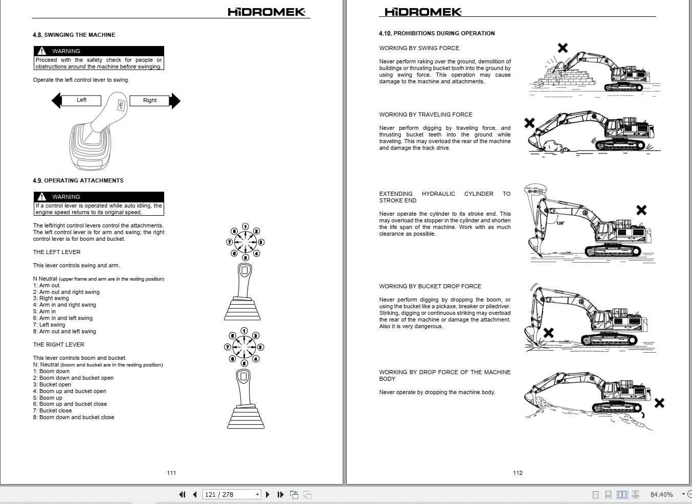 Hidromek Excavator HMK200C 3A to HMK360LC 3A Operation Maintenance Manual H34732C401 EN (2)