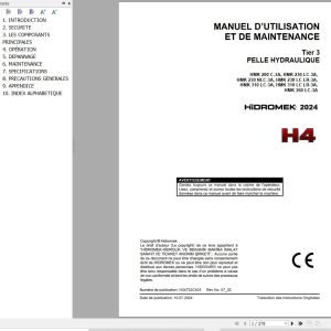 Hidromek Excavator HMK200C 3A to HMK360LC 3A Operation Maintenance Manual H34732C403 FR (1)