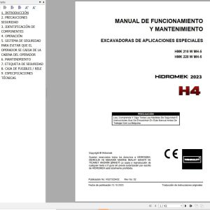 Hidromek Excavator HMK210WMH 5 HMK220WMH 5 Operation Maintenance Manual H527325402 ES (1)