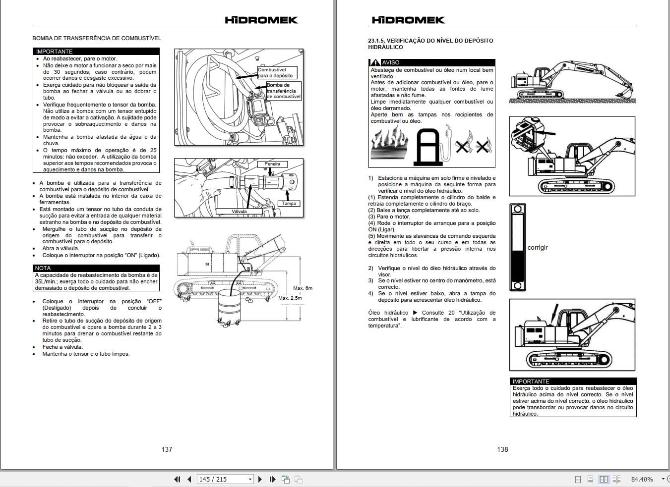 Hidromek Excavator HMK220LC 2 to HMK300LC 2LR Operation Maintenance Manual H347311405 PT (2)