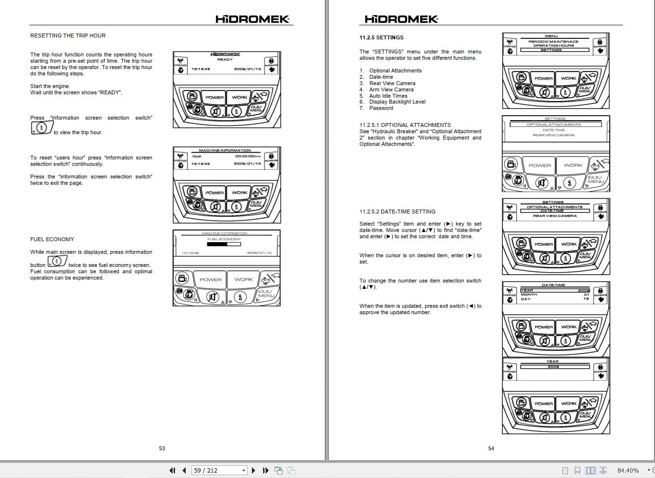 Hidromek Excavator HMK220LC 2 to HMK300LCLR Operation Maintenance Manual H347311401 EN (2)