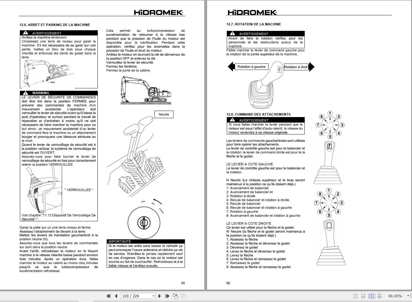 Hidromek Excavator HMK220LC 2 to HMK300LCLR Operation Maintenance Manual H347311403 FR (2)
