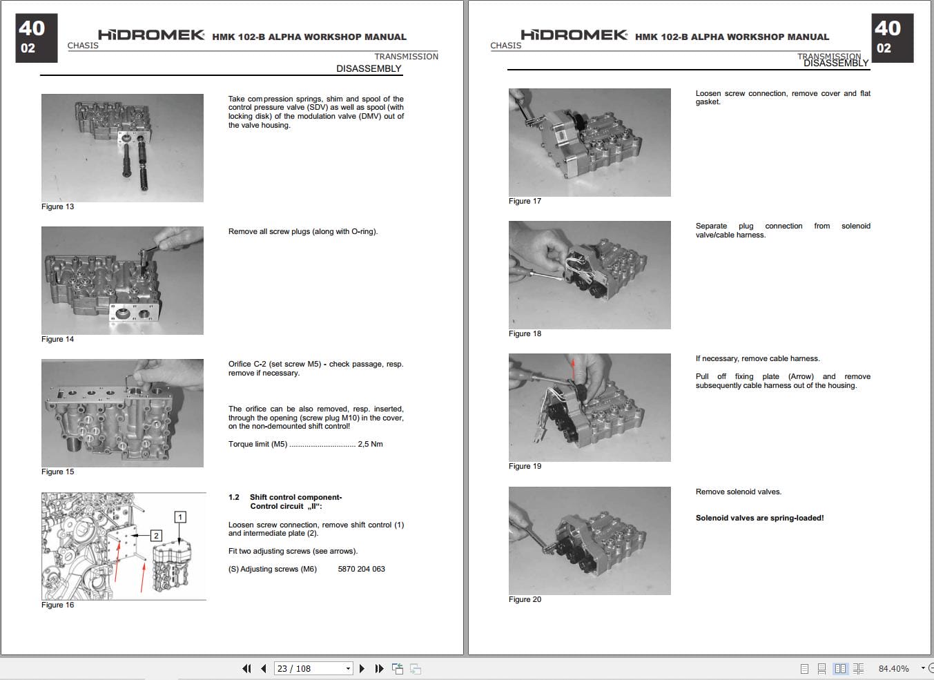 Hidromek HMK 102 B ALPHA ZF Transmission 5WG 98 Workshop Manual (2)