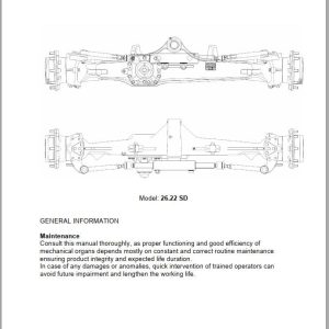 Hidromek HMK 102 MAESTRO Carraro Front Axle Workshop Manual (1)