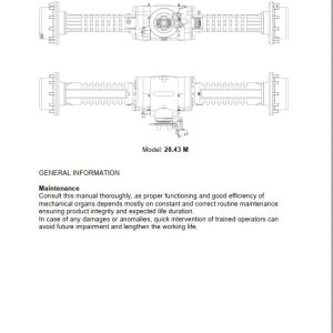Hidromek HMK 102 MAESTRO Carraro Rear Axle Workshop Manual (1)