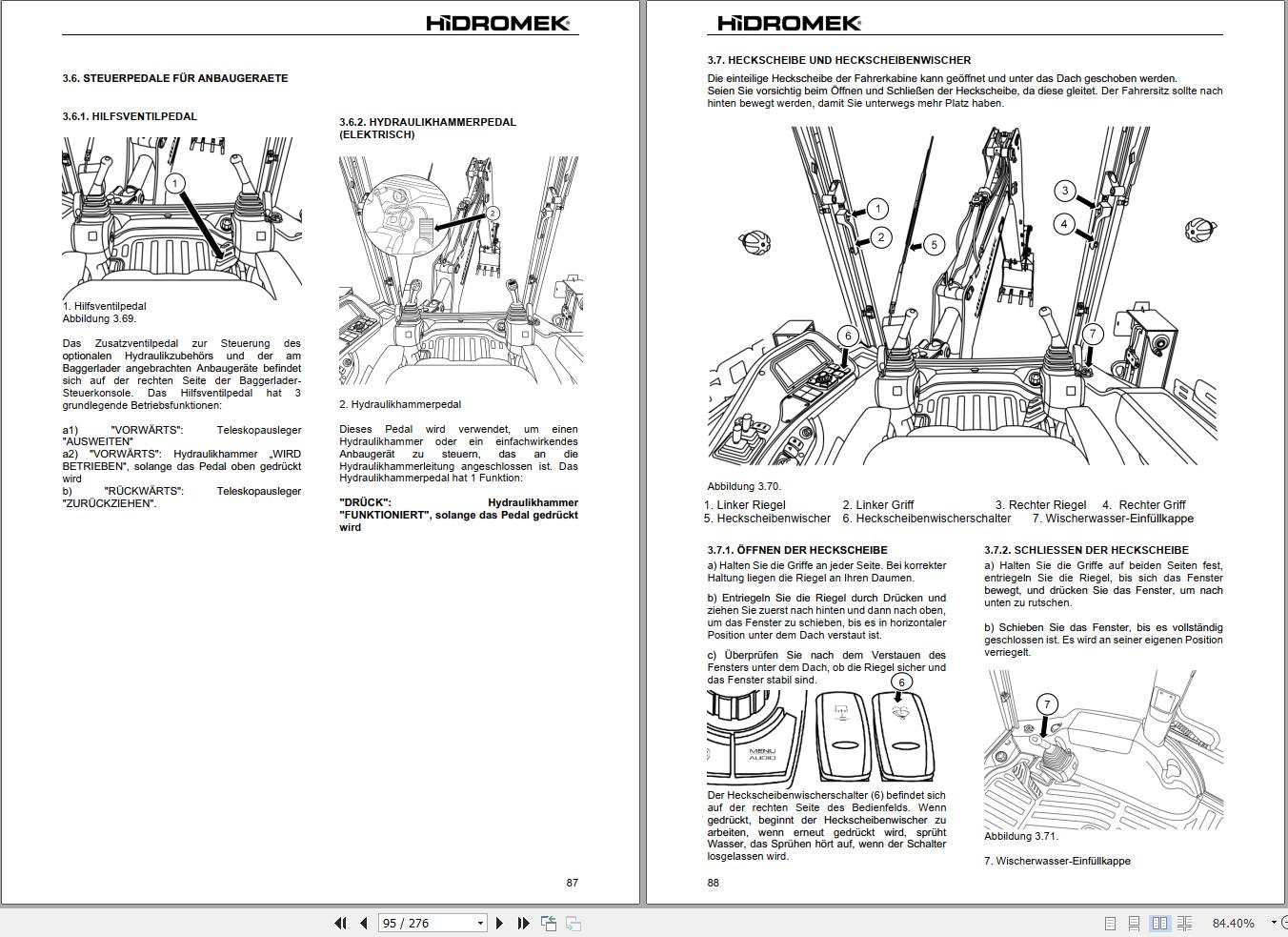 Hidromek HMK 102B 102S SUPRA & ALPHA Operation Maintenance Manual DE (2)